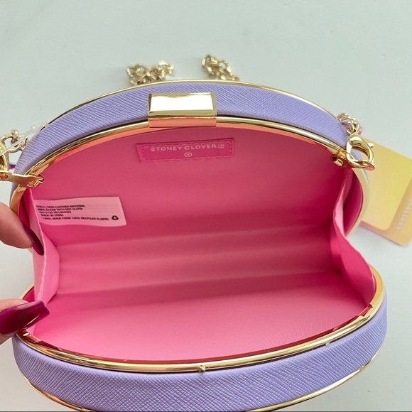 Stoney Clover Lane Target Rainbow crossbody purse bag good tone chain - Picture 7 of 9